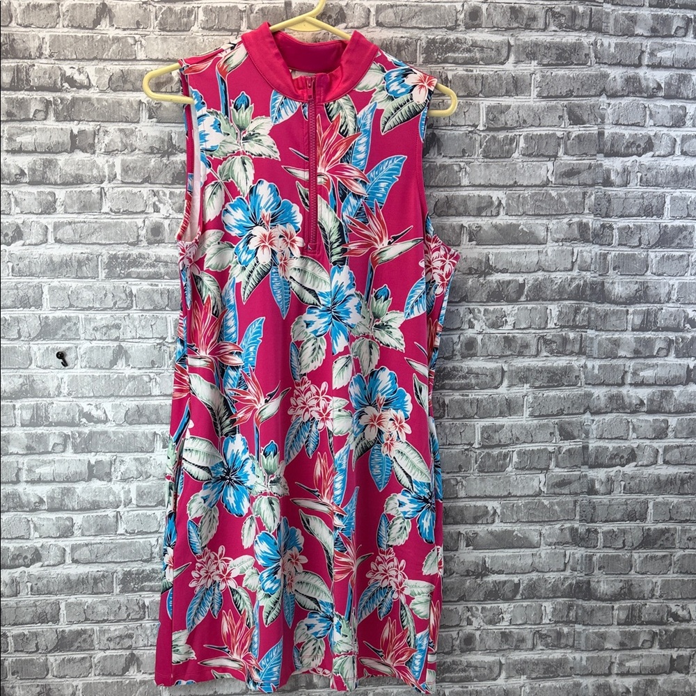 Tommy Bahama Golf Floral Sleeveless Dress